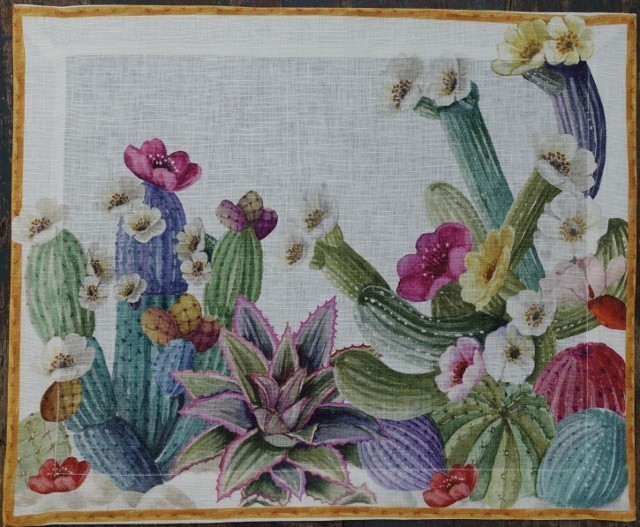 Linen Placemat "Cactus"
