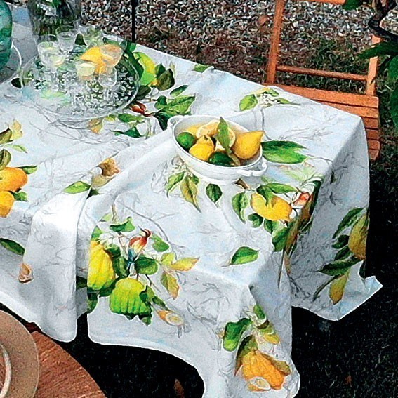Linen tablecloth Limoncello
