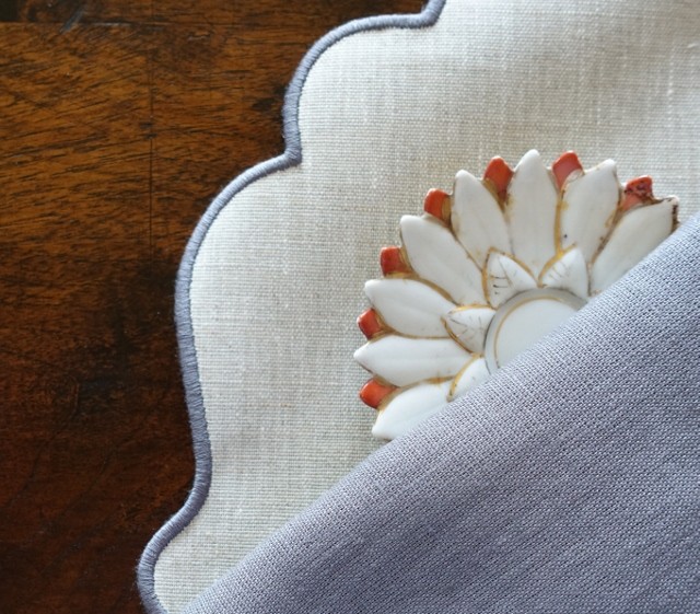 coated linen placemat