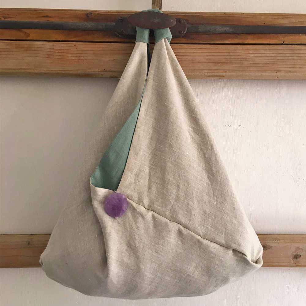 Grey linen bag - La bottega di Casa