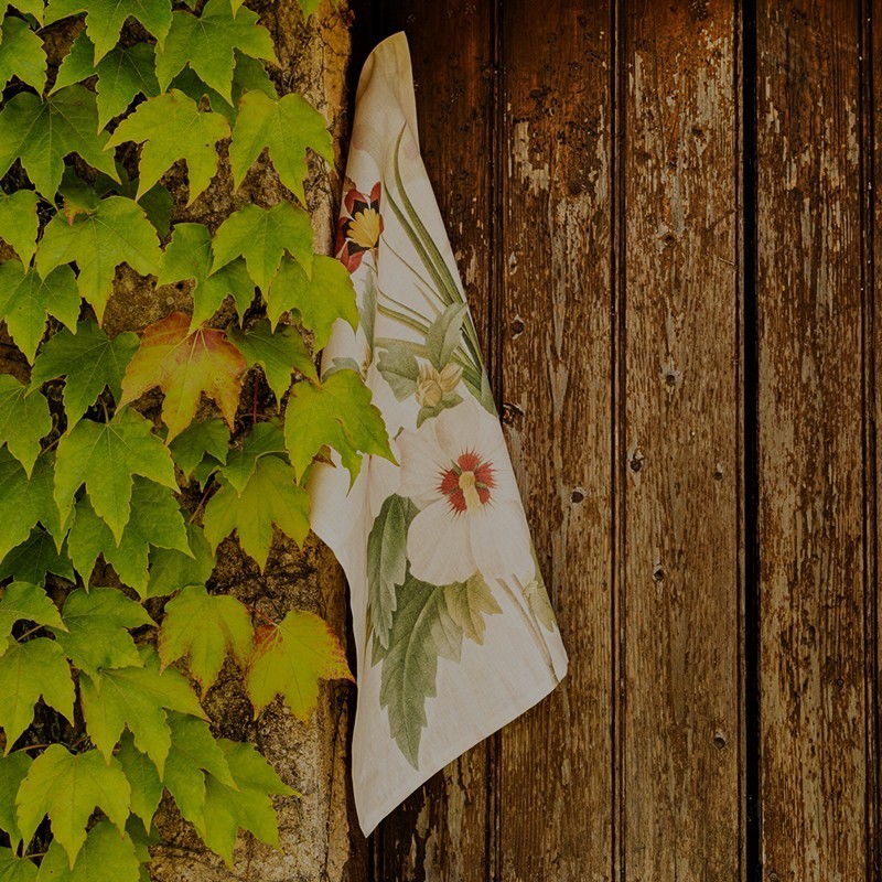 Linen Tea Towel Garden Eden 1 - La Bottega di Casa