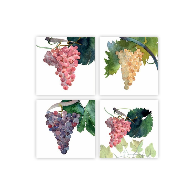 Set 4 servilletas Grapes -La Bottega di Casa