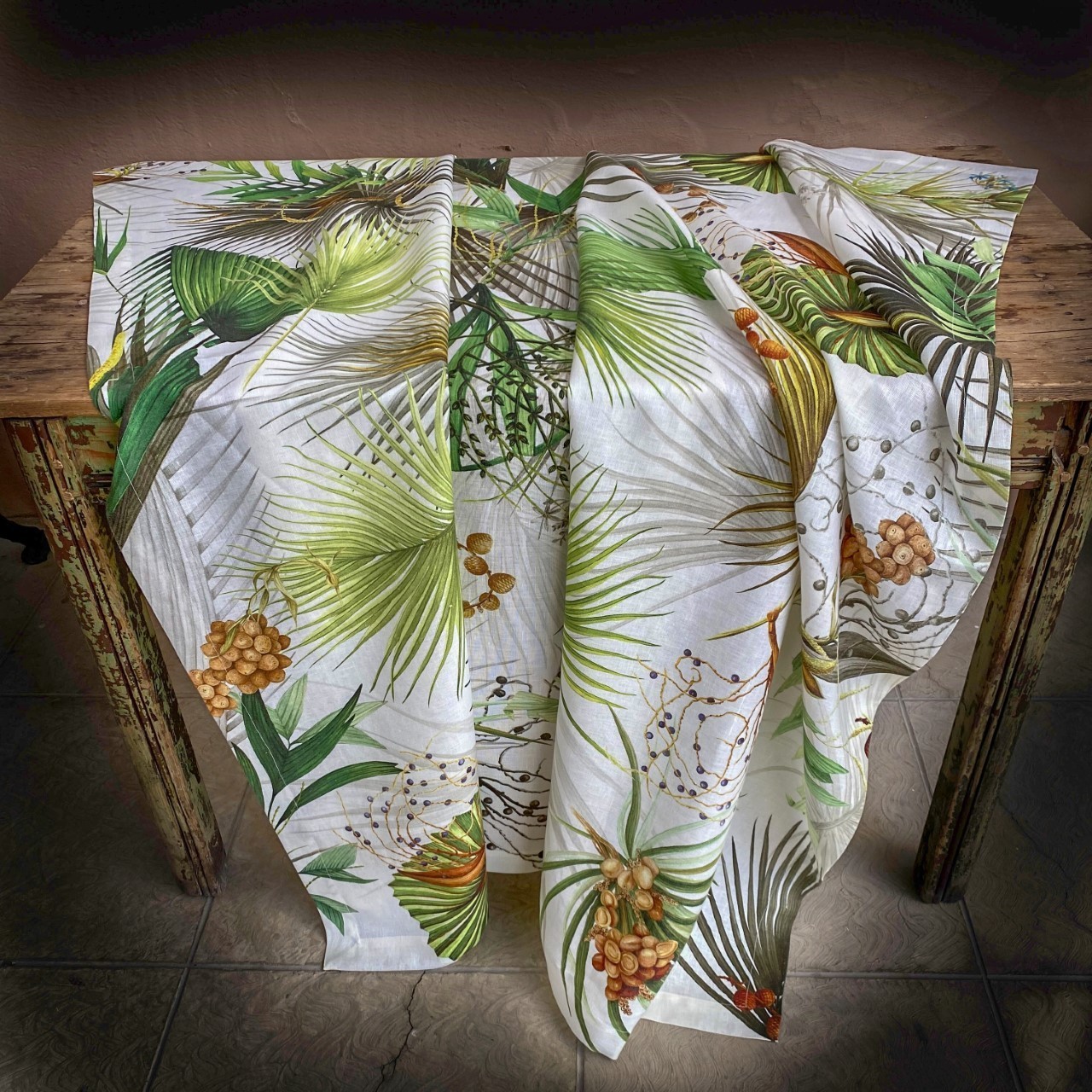 Hemp Tablecloth Oasi- La Bottega di Casa