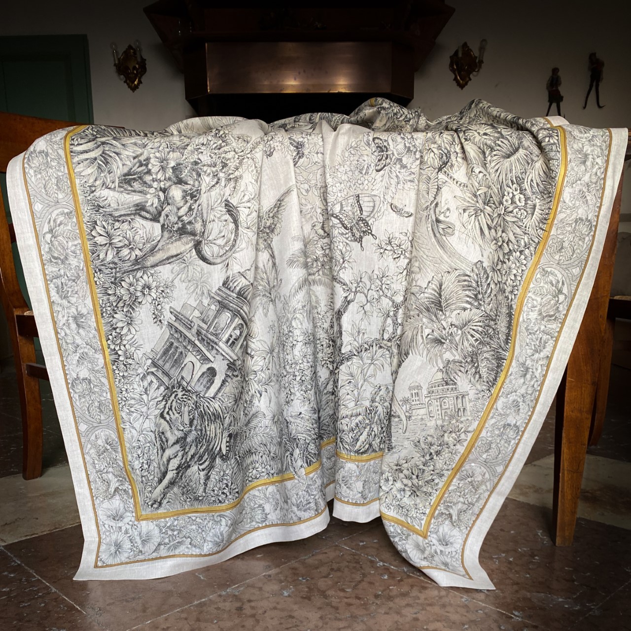 Linen Tablecloth Tantra - la bottega di casa