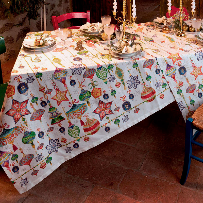 Cotton Tablecloth Stardust - la bottega di casa