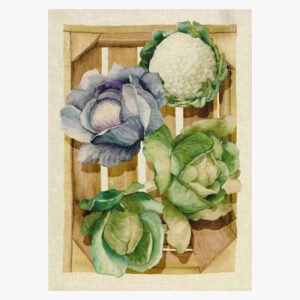 Linen Tea Towel Lettuce