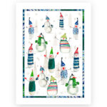 Tea Towel Snowpop Verde