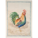 Tea Towel – Roosters blu 2P