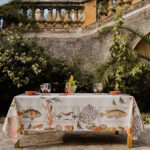 Linen Tablecloth Coral Bay