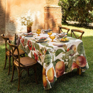 Linen Tablecloth Fruit Love