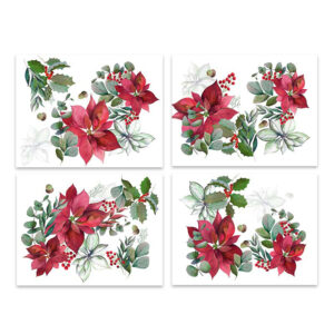 Set of 4 Linen Placemats Yule