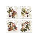 Set of 4 Napkins Foxy