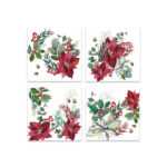 Set of 4 Napkins Yule