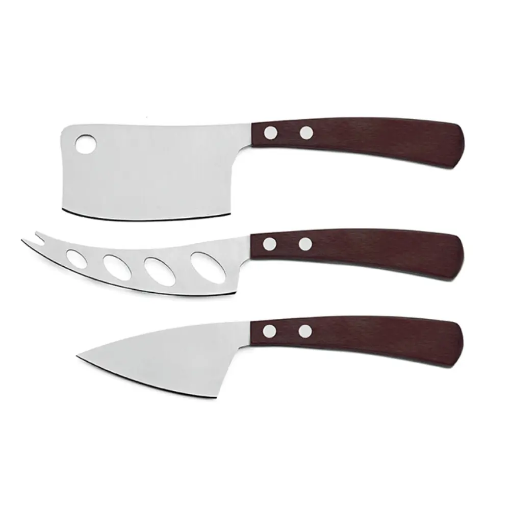Cheese Knife Set “Lattevivo” dark wood | La Bottega di Casa