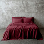 bed sheets stone washed barolo