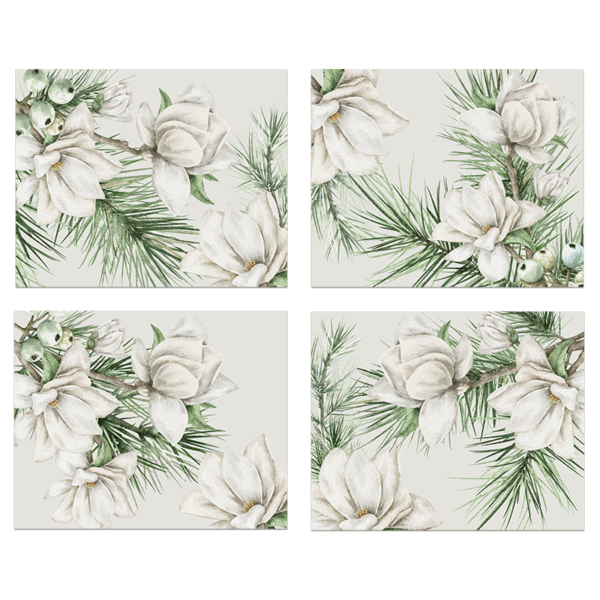 Set of 4 Placemats Magnolia Bianca