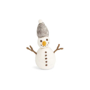 Snowman with Grey Hat