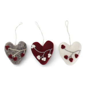 Set 3 Heart with Berries