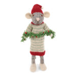 Big Girly Mouse with Garland-la-bottega-di-casa