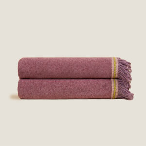 bamboo throw color pommegranate