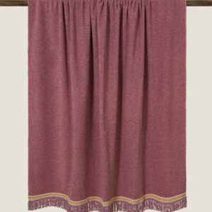bamboo throw color pommegranate