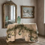 tablecloth sfere natalizie