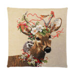 Decorative Pillow with Dear 
