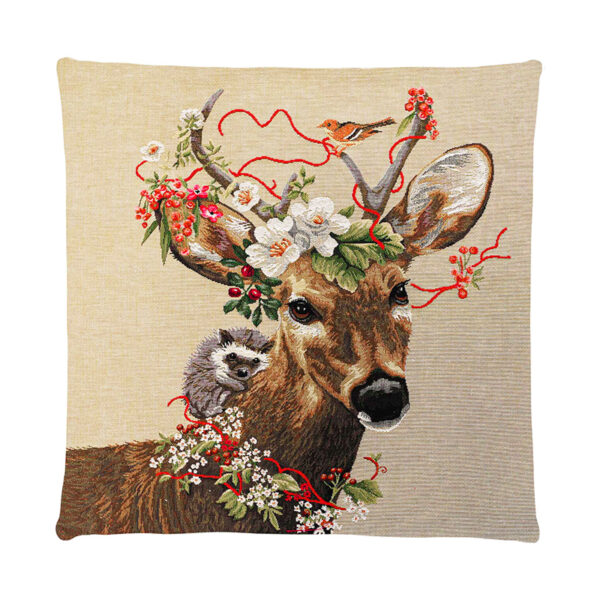 Decorative Pillow with Dear