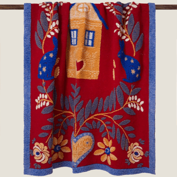 Boiled Wool Throw