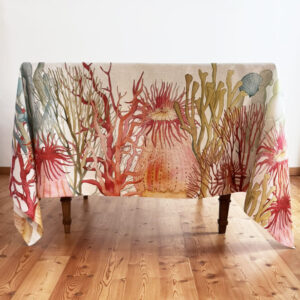 Linen Tablecloth Corals
