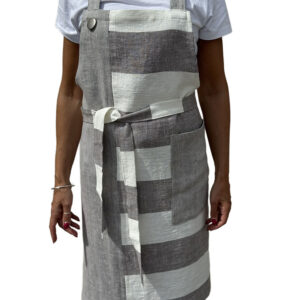 Apron 2 FP-Righe-grigio