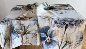 Printed tablecloths for summer
