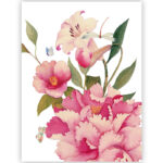 Tea Towel Peony 1