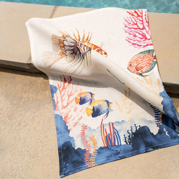 Tea Towel The Reef 1 - Image 1