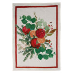 Tea Towel Garland Glee Rosso