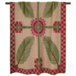 Boiled Wool Throw Imperiale Beige rosa e beige