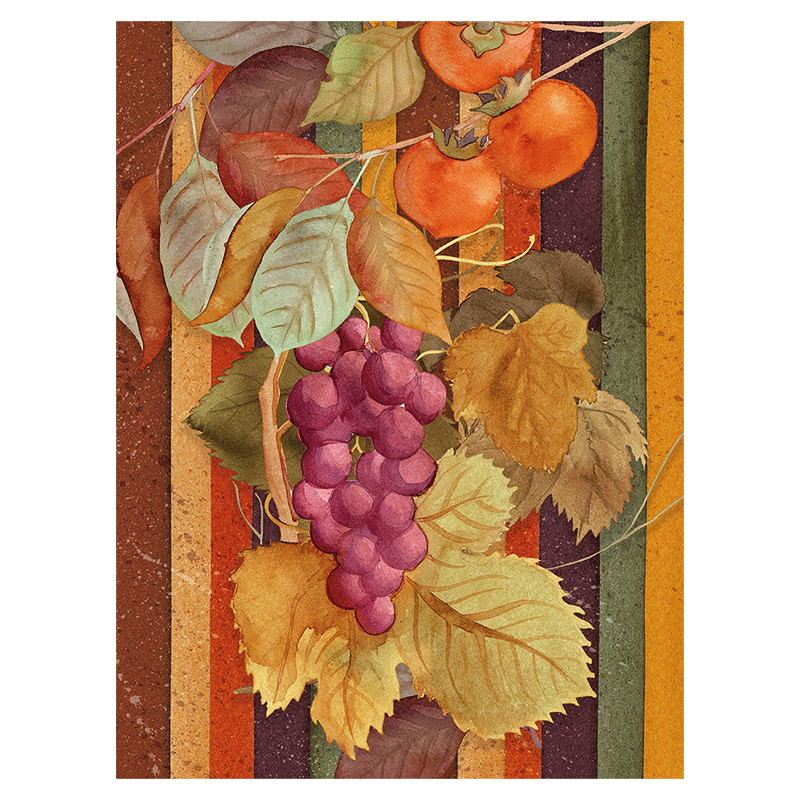 Tea Towel Bacco 2-la-bottega-di-casa Tea Towel Bacco with grapes