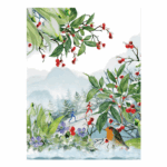 strofinaccio con motivi invernali