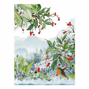 strofinaccio con motivi invernali