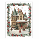 strofinaccio con casa vittoriana