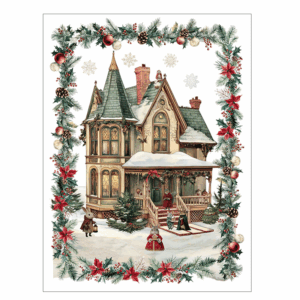 strofinaccio con casa vittoriana