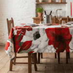linen tablecloth anemoni